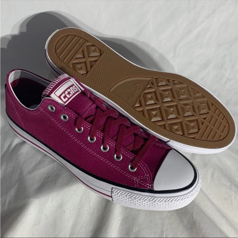 Converse Ctas Pro OX Shoes Purple White - New Without‎ Box - Picture 6 of 6